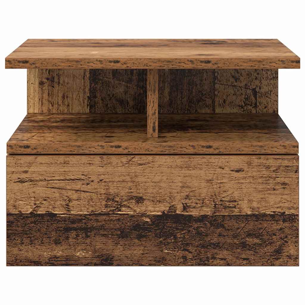 Floating Nightstand Old wood 40 x 31 x 27 cm Engineered wood